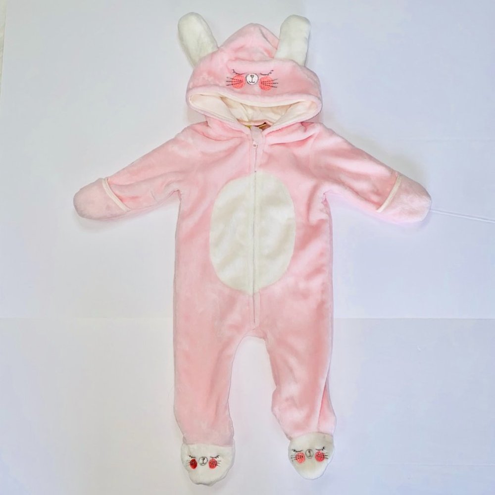 Penelope Mack Pink Bunny Bunting Suit Size 3-6 months